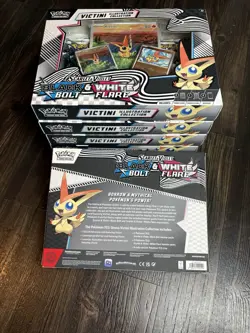 Pokemon Black Bolt & White Flare Victini Illustration Collection Box SV Sealed - Image 3