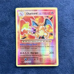Pokemon Charizard 150 HP Holo Rare 11/108 2016 Dragon Card English - Image 1