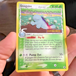 Quagsire 21/101 Delta Species Reverse Holo Rare EX Dragon Frontiers Pokemon Card - Image 1