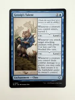 Gossip’s Talent MTG Magic the Gathering Card NM Near Mint BLB - Image 1
