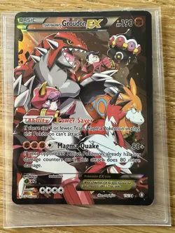 Pokemon Team Magma's Groudon EX Ultra Rare Holo 2015 15/34 Card - Image 1