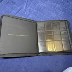 Card Binder Collection Pocket Trading Card Zip Binder 480 Cards Premium (Black) - Image 3