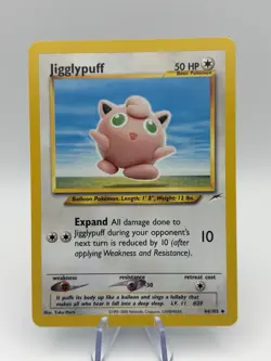 Pokemon TCG Jigglypuff Neo Destiny 44/105 Regular Unlimited Card - Image 1