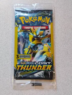 2018 | Pokemon | Sun & Moon: Lost Thunder 3-Card Booster Pack | TCG | New - Image 1