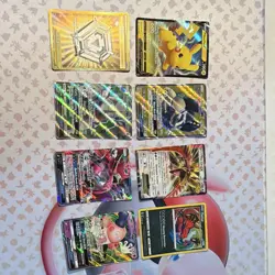 Pokemon TCG 8 Card Lot Holo Pikachu V Mr. Mime GX Yveltal English - Image 1