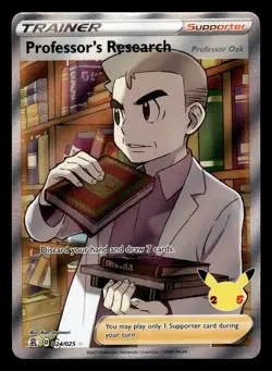 Professor's Research 024/025 Ultra Rare 25th Celebrations Pokemon Card - Image 1