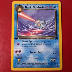 Dark Golduck 37/82 Team Rocket Regular First Edition Pokemon Card Lp - Image 1