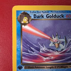 Dark Golduck 37/82 Team Rocket Regular First Edition Pokemon Card Lp - Image 4