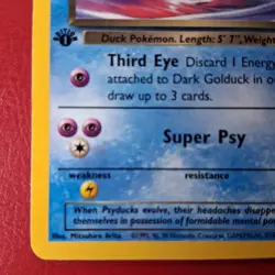 Dark Golduck 37/82 Team Rocket Regular First Edition Pokemon Card Lp - Image 5