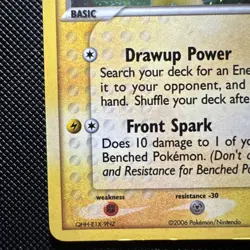 Minun 6/12 EX Trainer Kit 2 Plusle & Minun Deck Vintage 2006 Pokemon Card MP/HP - Image 4