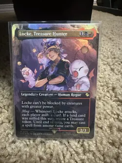 Locke, Treasure Hunter Chocobo Track Foil UB Final Fantasy Magic The Gathering - Image 1
