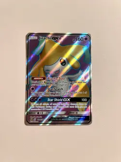 Jirachi GX 79a/236 Unified Minds Alternate Art Full Art Promo Holo Pokemon Card - Image 1