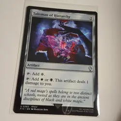MTG - Talisman of Hierarchy - Commander: Final Fantasy NM/M Condition - Image 1