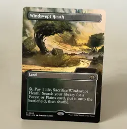 MTG Windswept Heath - Borderless - MH3 NM - Image 1