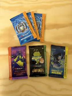 HUGE Lot of 98 MTG Magic Variety Play, Draft, Collector Booster Packs READ DESC. - Image 3