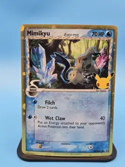 Pokemon Celebrations: Mimikyu Delta Species SWSH136 Holo Promo - Image 1