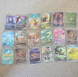 Pokemon TCG Art Rare Bundle Various Sets X18 Mint Near Mint - Image 1
