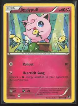 Jigglypuff (87) Common XY Base Set 87/146 NM Pokemon Card - Image 1
