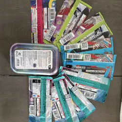 Pokemon Japanese Booster Packs Lot with Flareon Tin Trading Card Game - Image 2