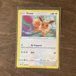 Pokemon Eevee SWSH212 Sword & Shield Promo Holo Basic Card 60 HP 2022 English - Image 1