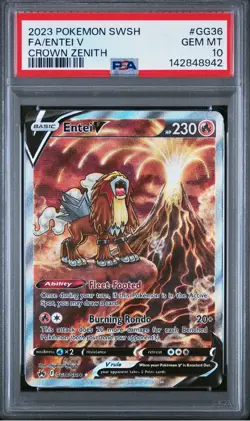 SEQUENTIAL PSA 10 Crown Zenith Entei V GG36 Suicune V GG38 Raikou V GG41 Pokemon - Image 2
