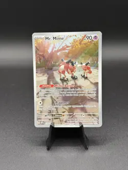 Pokemon TCG 151 Mr. Mime Holo Illustration Rare 179/165 - Image 1