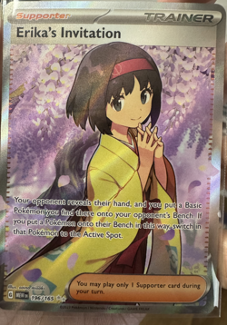 Erika's Invitation - Pokemon Scarlet & Violet 151 196/165 Full Art NEARMINT! - Image 1