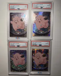 Pokemon Topps Chrome Tekno, Sparkle, Spectra, Base Clefairy PSA Graded - Image 1