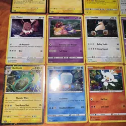 Pokemon EEVEE & Others Holo Rare Black Star Promo Lot X12 Mint TCG SMSH SWSH127 - Image 5