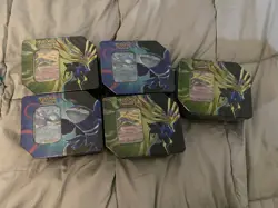 Pokemon TCG Azure Legends Tin - 5 Brand New- Factory Sealed - - Image 1
