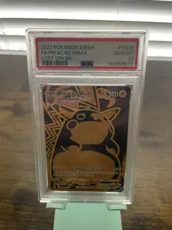 Pokemon TCG Pikachu VMAX TG17/TG30 Full Art Lost Origin 2022 CGC 10 Gem Mint - Image 1