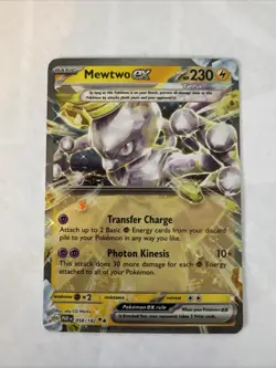 Mewtwo ex 058/182 Paradox Rift Double Rare Pokemon - Image 1