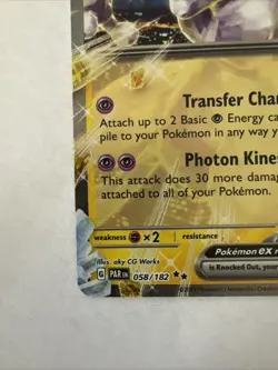 Mewtwo ex 058/182 Paradox Rift Double Rare Pokemon - Image 5