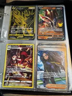 pokemon binder v-max, ex, gx v-stars, trainers,more. Rare cards included enjoy! - Image 5