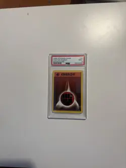 1999 POKEMON GAME SHADOWLESS #97 FIGHTING ENERGY PSA 9 - Image 1