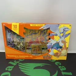 Pokemon TCG Reshiram & Charizard GX Premium Collection Box DAMAGED BOX SEALED - Image 1
