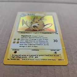 Pokemon Vintage Holo Raichu 14/62 Fossil Wizards Of The Coast 1999 MP - Image 2
