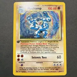 Pokemon TCG Machamp Holo Rare 1st Edition Base Set #8/102 NM+/MINT Condition - Image 2