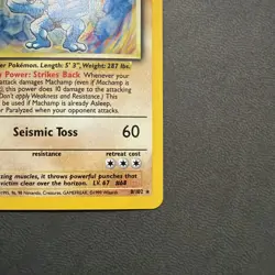 Pokemon TCG Machamp Holo Rare 1st Edition Base Set #8/102 NM+/MINT Condition - Image 5