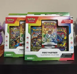 Pokemon TCG First Partner Illustration Collection Box Brand New Free Shipping - Image 1