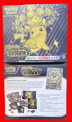 2 X Pokemon SURGING SPARKS ELITE TRAINERS ETB NEW SEALED - Image 2