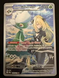 Cynthia's Roserade 184/182 Pokemon TCG Sv10: DRI EN IR [NM Near Mint] SV Era - Image 3