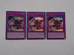 DOMINUS PURGE x3 PLAYSET MZMU-EN125 ULTRA RARE 1st EDITION YUGIOH *NEW & MINT* - Image 1