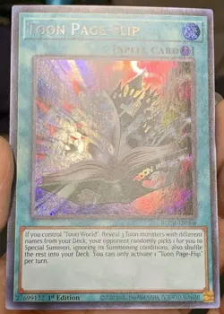 Yugioh Toon Page Flip BLCR-EN068 Secret Rare 1st Ed NM w/Tracking - Image 4