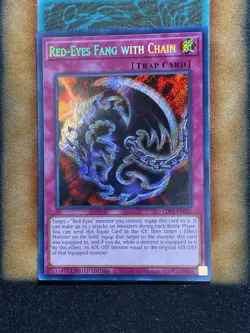 Yugioh Red-Eyes Fang With Chain LDS1-EN021 Secret Rare 1st Ed NM - Image 1