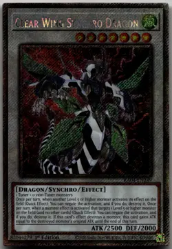 Clear Wing Synchro Dragon (Platinum Secret Rare) Platinum Secret Rare Quarter Ce - Image 1