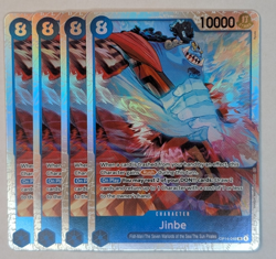 4x Jinbe - OP14-049 OP14-049 The Azure Sea's Seven Foil - Full Set NM - Image 1