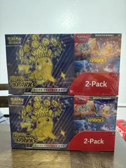 Pokemon Surging Sparks Elite Trainer Box & Booster Bundle, 2-pack Costco Set - Image 1