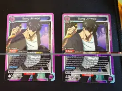 Union Arena UE17BT: SOLO LEVELING Sung Jinwoo UE17BT/SLG-1-021 Super Rare SR - Image 1
