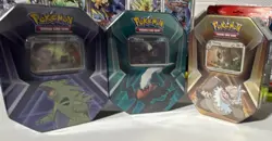 Pokemon TCG Triple Whammy Tin Set Tyranitar, Darkrai, Slaking Sealed - Image 1